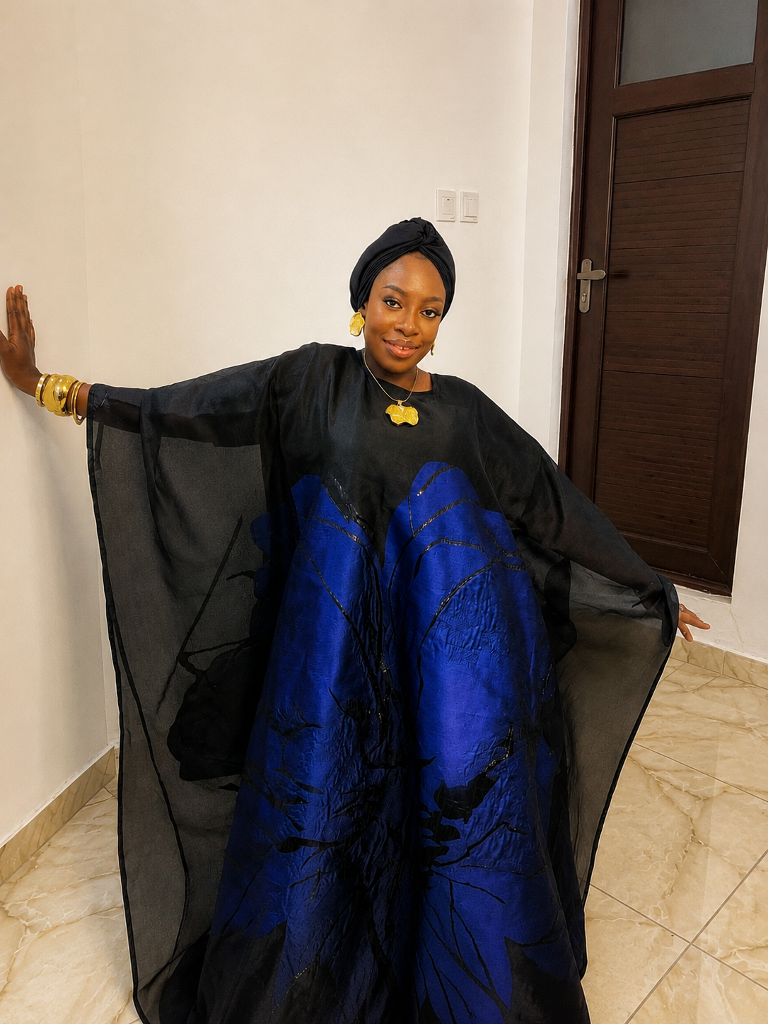 Midnight Bloom Kaftan